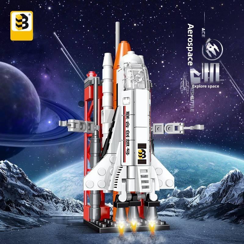 Space Assembly Shuttle Building Blocks With Abs Plastic For Play Toy Learning