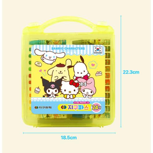 Sanrio Characters Crayons 24 Vibrant Colors