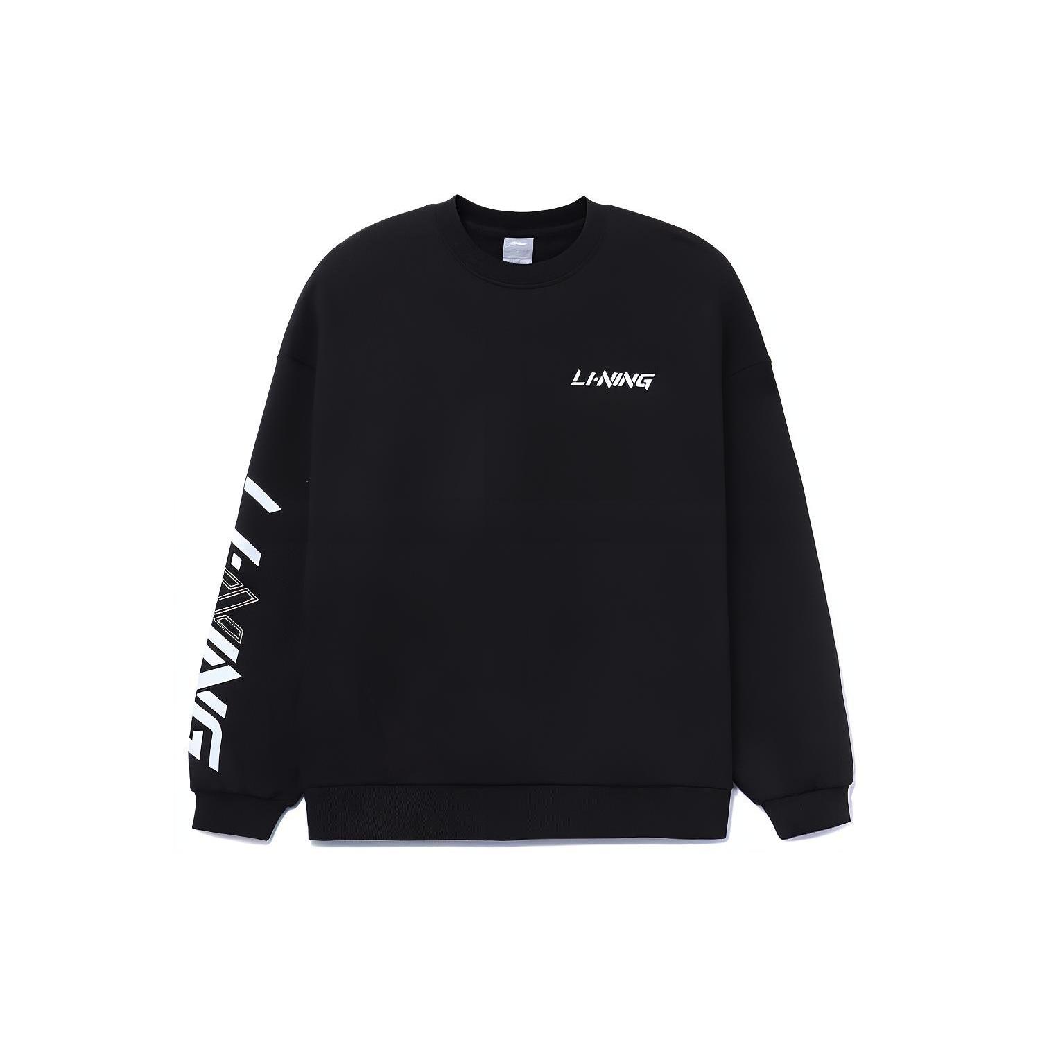 Li Ning Training Collection Sports Fashion Collection Sweatshirt Men s Black AWDRB77-7 XXXL
