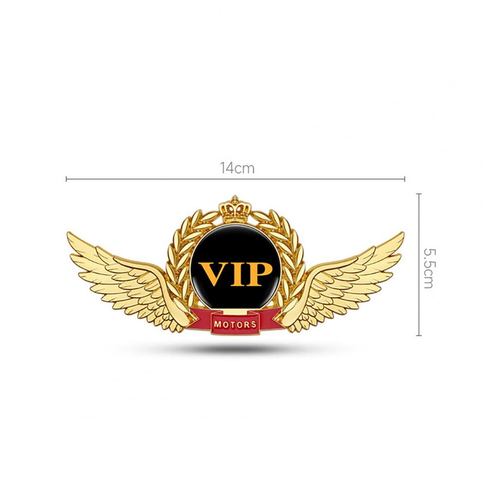 Unique  Emblem Sticker Compact 3D VIP Emblem Sticker Exquisite Workmanship Self Adhesive Car 3D Decal for Car