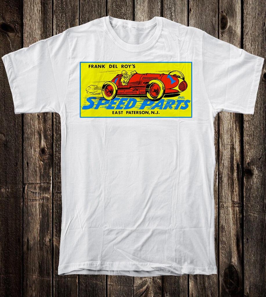 Retro Hot Rod Tričko Frank Del Roy Speed Shop NJ Drag Race