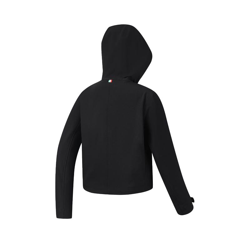 Fila Explore Fleece Lined Classic Simple Sports Casual Outdoor Mountain Comfortable Hooded Woven Jacket Women jackets A11W617723F-BK
