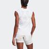 Adidas T Shirts Women's White Crew Neck Moderate Straight Fit HM4319