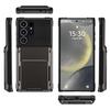 Pro Samsung Galaxy S25 Ultra Case PC+TPU dvouvrstvý zadní kryt telefonu s držákem na kartu