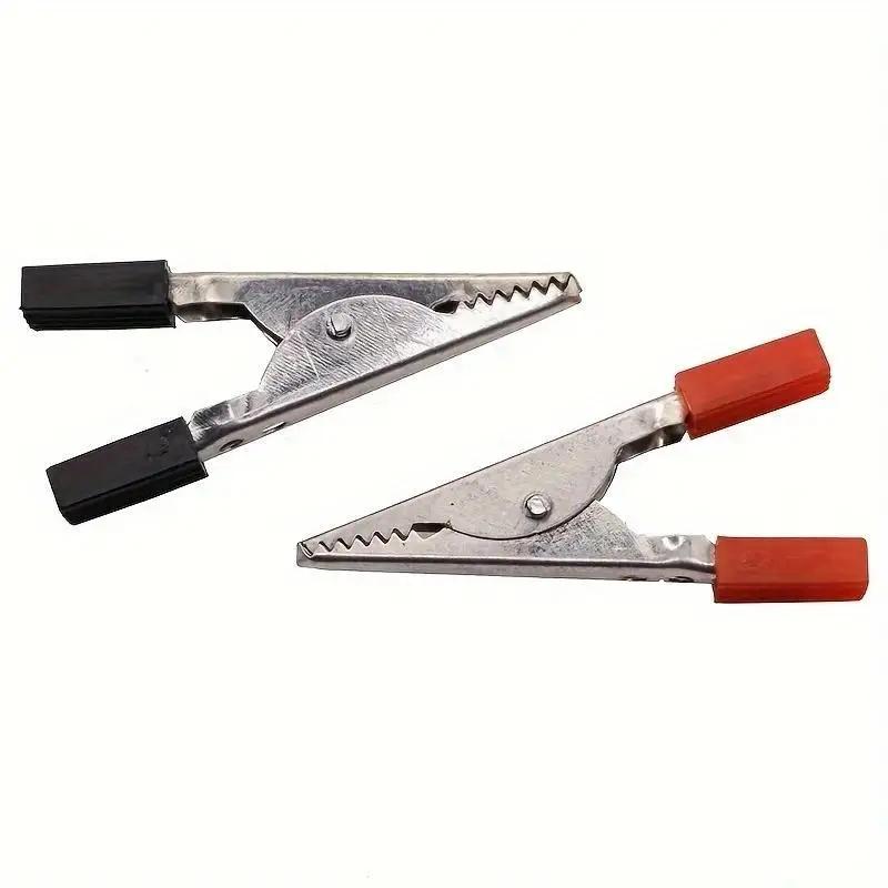 10 Pieces Metal Alligator Clips Test Clips, Electronic Product Test Clips With Screws And Solder Ports, Electrician Wire Clips