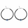 TreegoArt Fashion Latest Black And Silver Beads Evil Eye Charms Black Adjustable Anklet For Womens - Pack Of 1 Pair Anklet For Womens