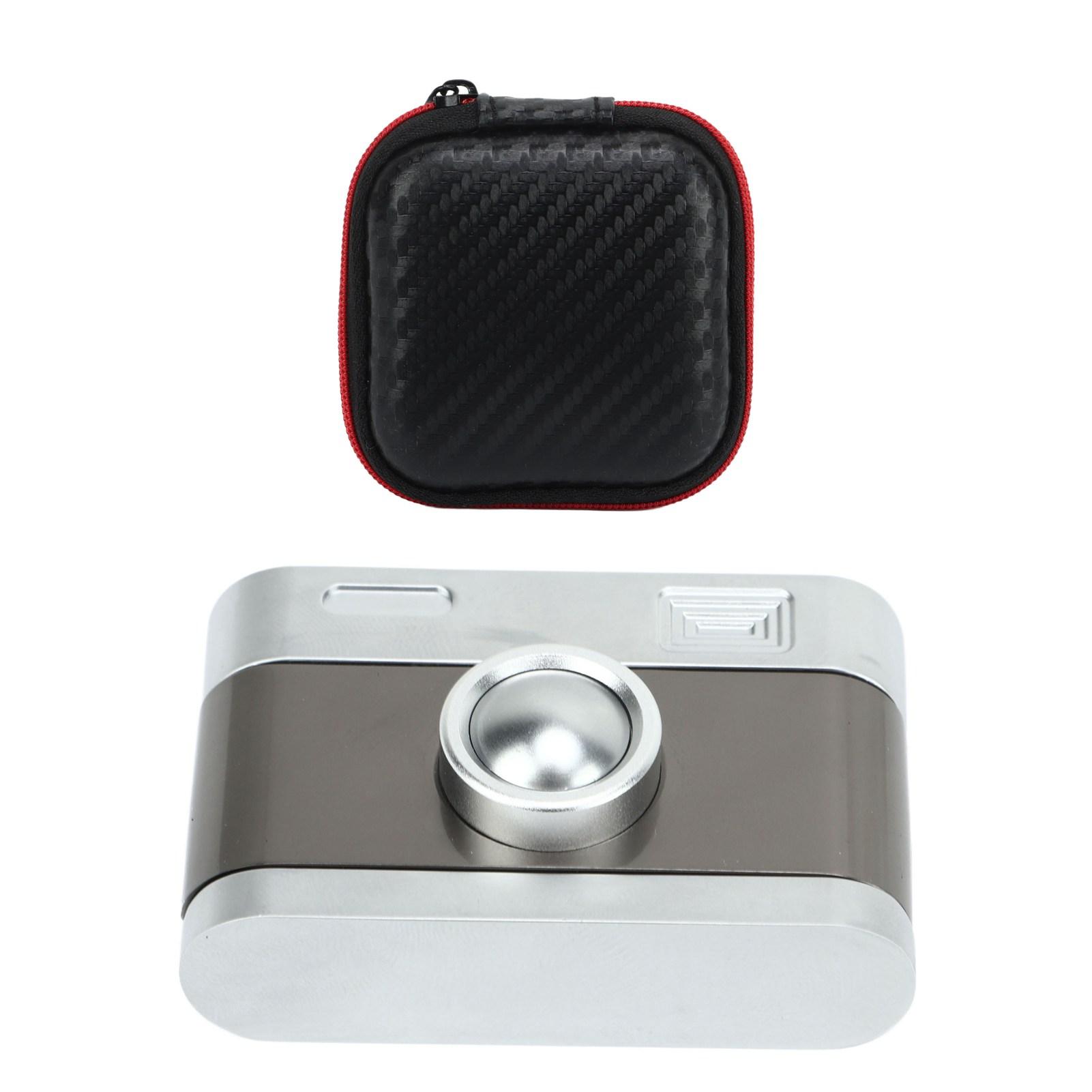 

Camera Shaped Fidget Slider ADHD Push Slider Adult Metal Press Click Anxiety Stress Relief Slider Toy for Office Black