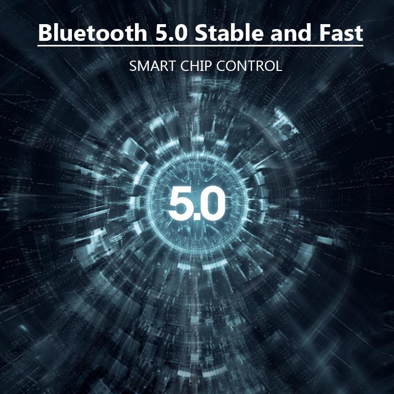 Sport Mini Wireless Headphone Mini Foldable Bluetooth Earphones 8D Surround Heavy Bass With HD Mic Support FM TF Mode For Iphone Xiaomi Huawei