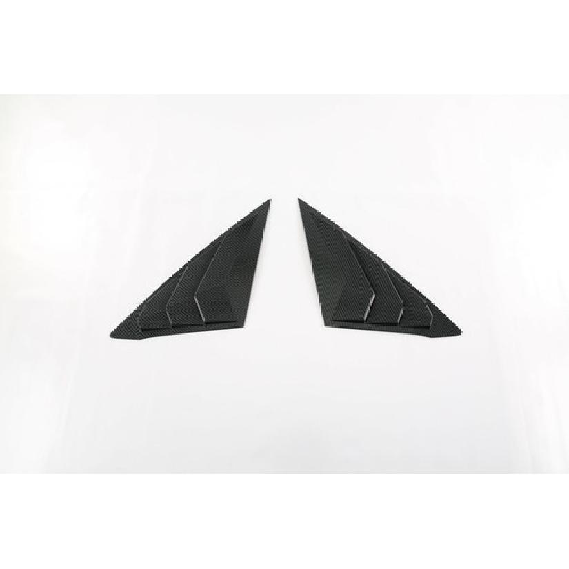 Carbon Fiber Rear Window Side Louver Cover Trim For - Honda Civic Sedan