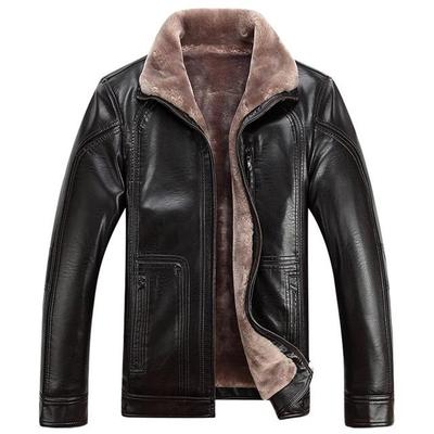 Men Casual Slim Fit Warm Travel Coats Jacket Winter Mens Clothing Fur Sheep Leather Long Sleeve Oversize