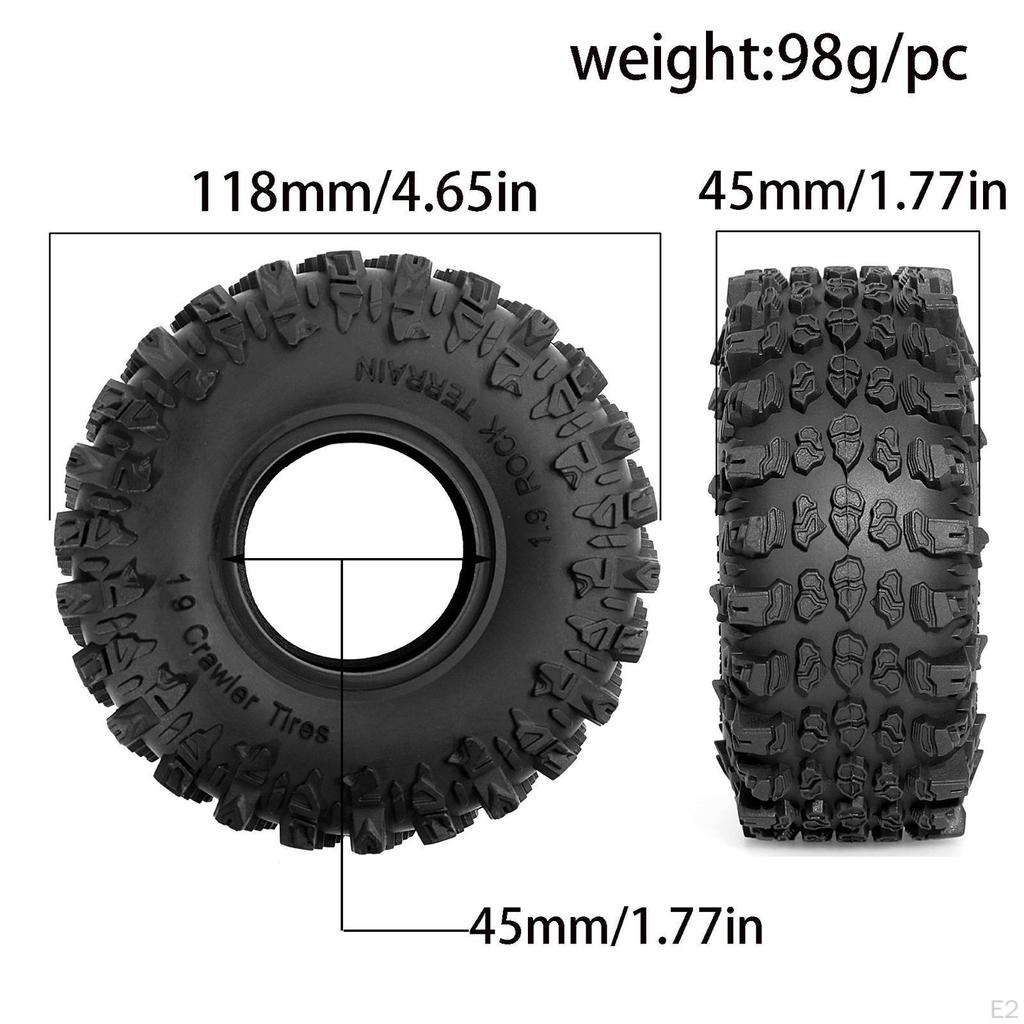 4 Pieces RC Car Tires Model Accessories Easy to Install Modification Control Replacement Part