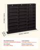 Media Storage Cabinet, 8-Tier DVD Shelf Organizer, 142 X 22 X 130 Cm Multimedia Storage Organizer for CDs, DVDs, Books & Games, CD Shelf for Living