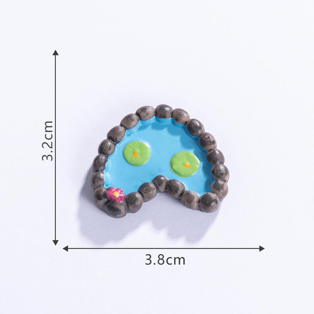 Creative Simulation Pool Figurine Ponds Model Resin Craft Moss Micro Gardening Landscape DIY Decorative Accessories