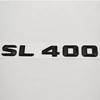 3D ABS Car Letters Badge Sticker Rear Trunk Logo SL350 SL400 SL500 Emblem For Mercedes Benz SL350 SL400 SL500 R230 R231 R129 RL2
