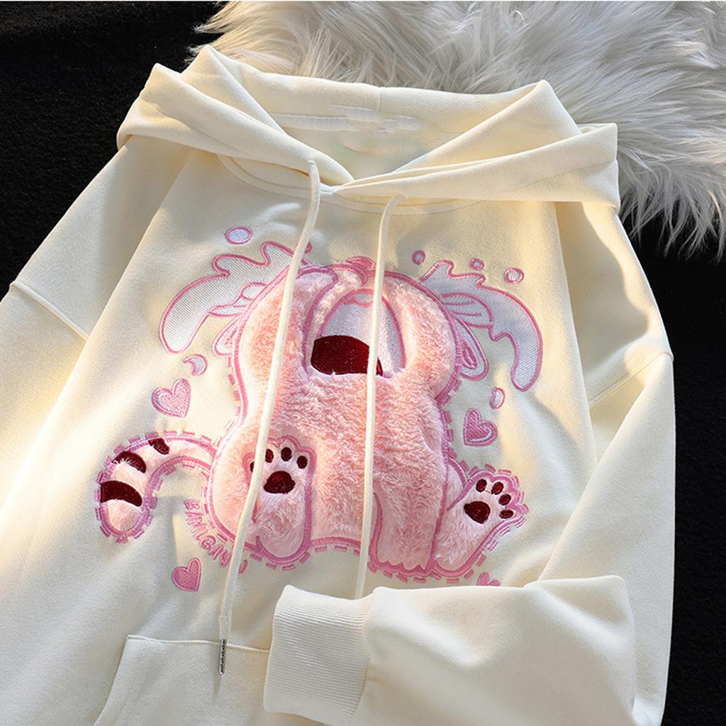 Damska Moda Casual Długi Rękaw Okrągły Dekolt Bluza Pulowerowa Top Z Kieszeniami