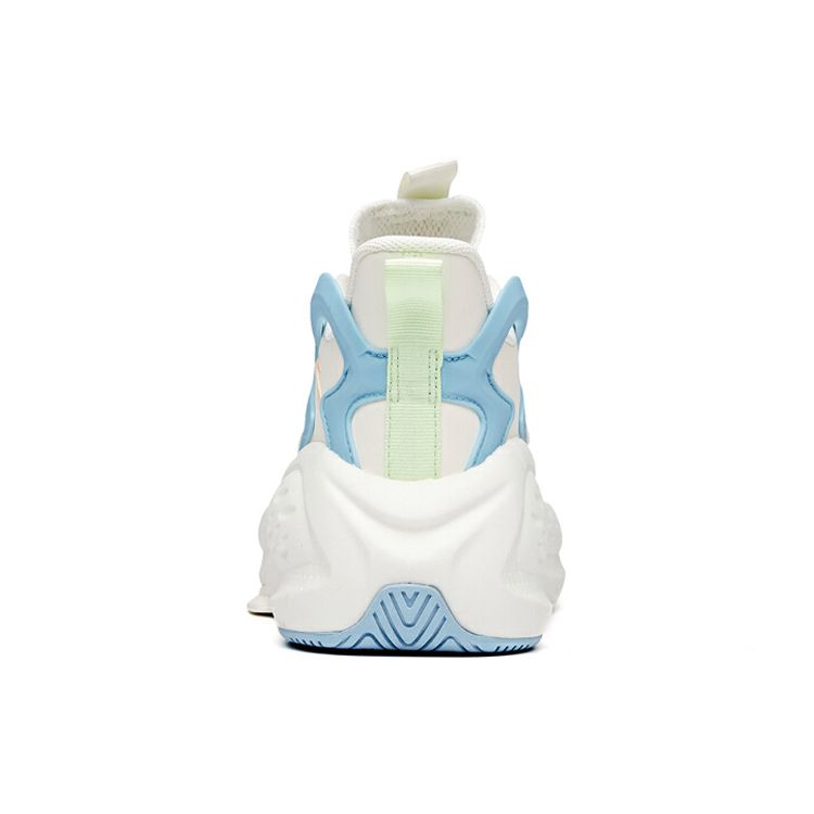 Anta Lifestyle Series Gift Recommendation Mid-Top Casual Shoes Women sneaker White Blue 122038081-3