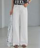 Peulenchisikeu Eldert White Stitch Cotton Wide Pants_42Cp1932