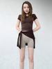 High-Waisted Women's Shaping Shorts - Anti-Exposure, No Panties Design