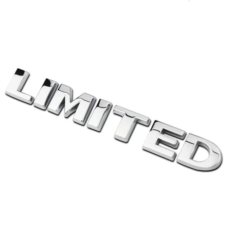 Car 3D Metal 4X4 Limited Decals Sticker For Jeep Compass Wrangler Renegade Grand Cherokee Trunk Emblem Badge Styling Stickers