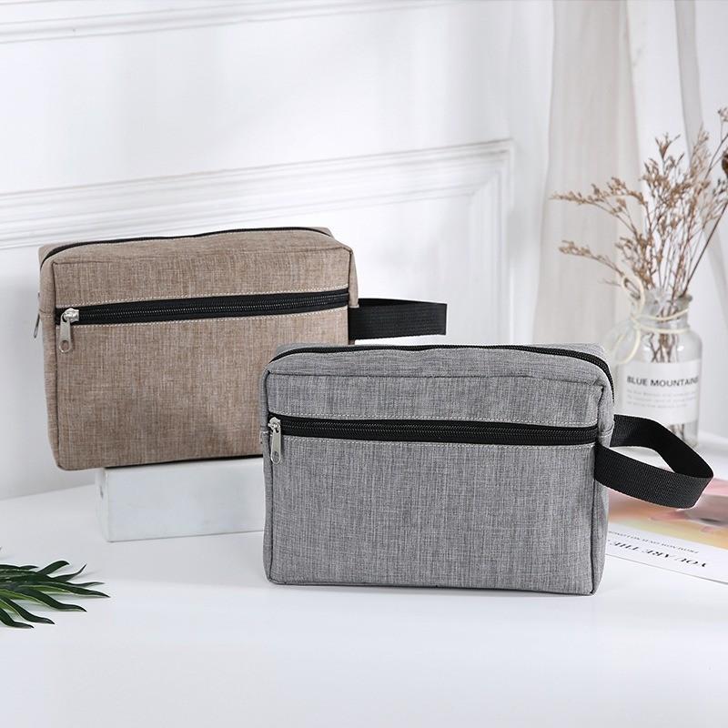 Versatile Layer Double Toiletry Bag Holder Hand Strap Outdoor Home Use Supplies