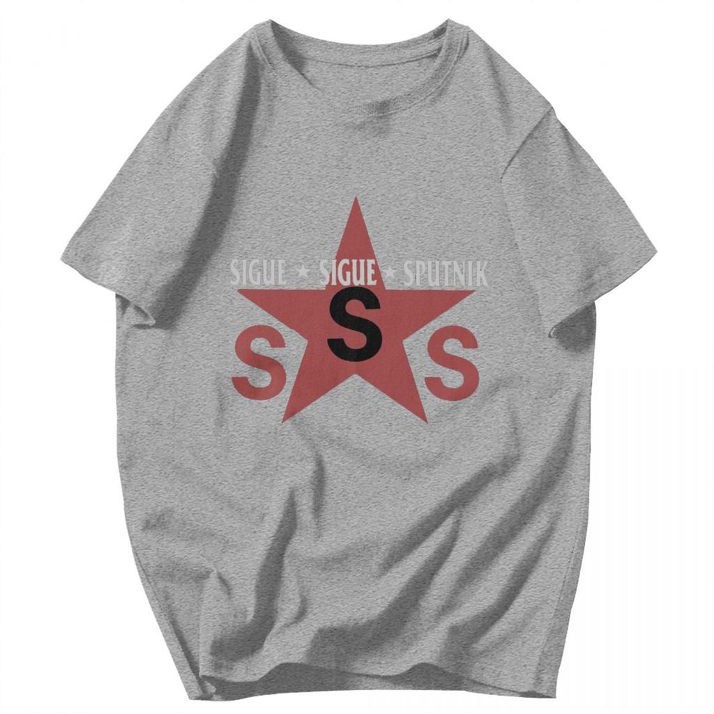 Men T Shirt Sigue Sigue Sputnik 1986 Electronic Band Awesome Pops Y2K Graphic Short Sleeve Unisex Tops T Shirts