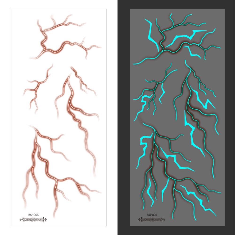 2025 Świecące naklejki tatuaże K-pop Demon Hunter: Halloweenowy Girl Group Tekstura i Oświetlenie Symulacja Naczynia Krwionośnego