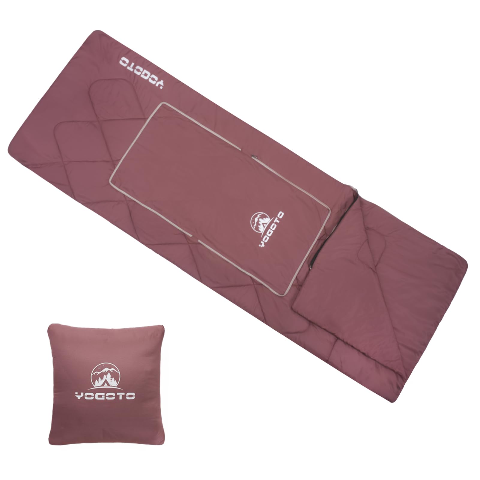 

YOGOTO Sleeping Bag for Body Sleeping in the Disaster For Easy to For For Comfortable Temperature Red x Winter, Envelope-type, Cushion-type,