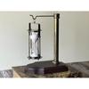 Antique Brass Sand Timer Hourglass With Wooden Base Antique & Brass Finish Hanging Timer Collectible