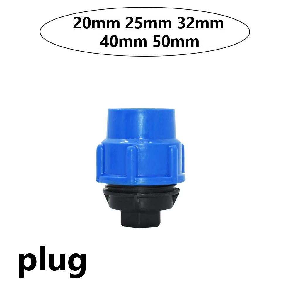 Plastic 3-Way Ball Valve 20/25/32/40/50mm Water Pipe Fittings PE Pipe Faucet Diverter  Lawn