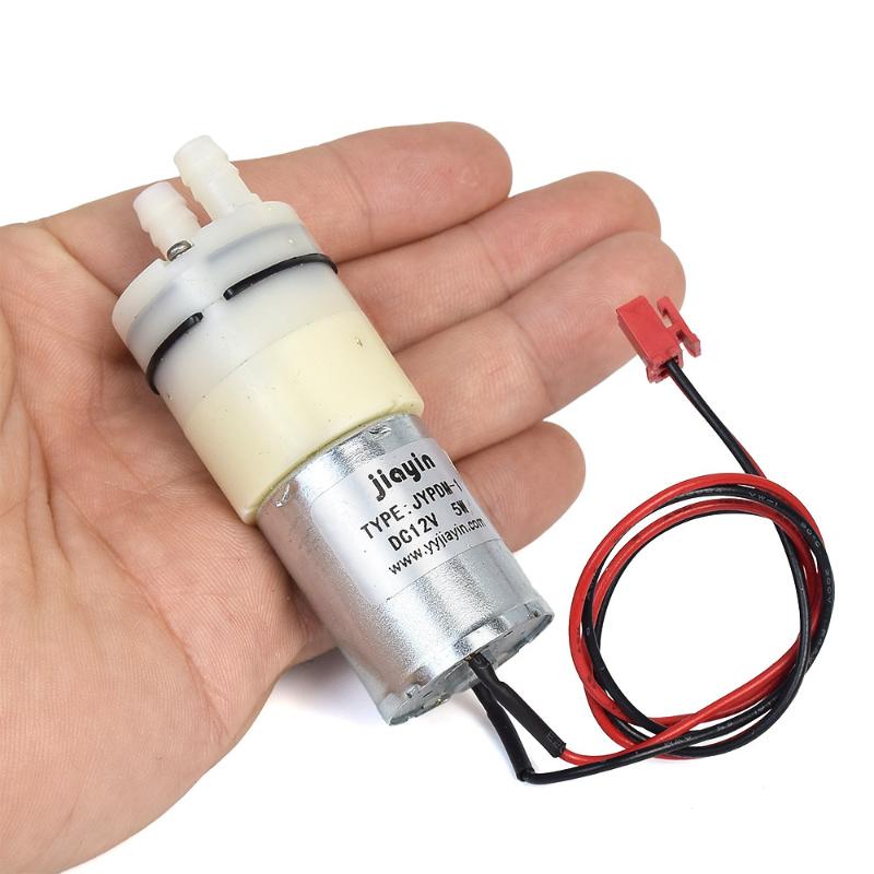 1 Peça Bomba de Água Mini Diafragma Autoescorvante Sucção 370 12V Para Dispenser DIY Mesa de Chá Rega de Jardim Bomba Pequena