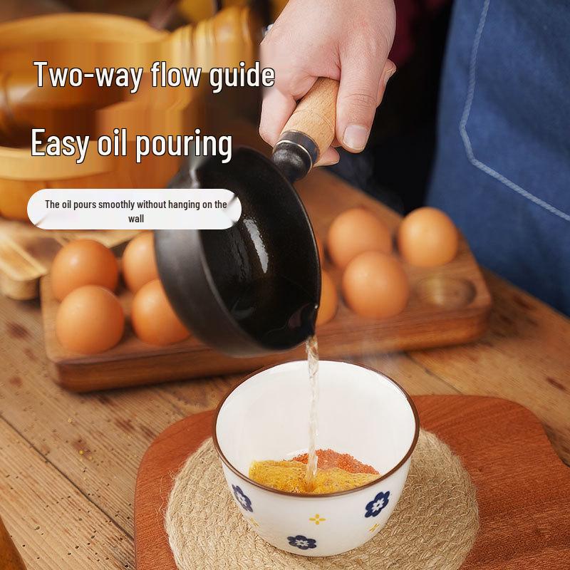 Non-Stick Mini Cast Iron Frying Pan for Oil Drizzling, Stir-Frying, and Egg Frying
