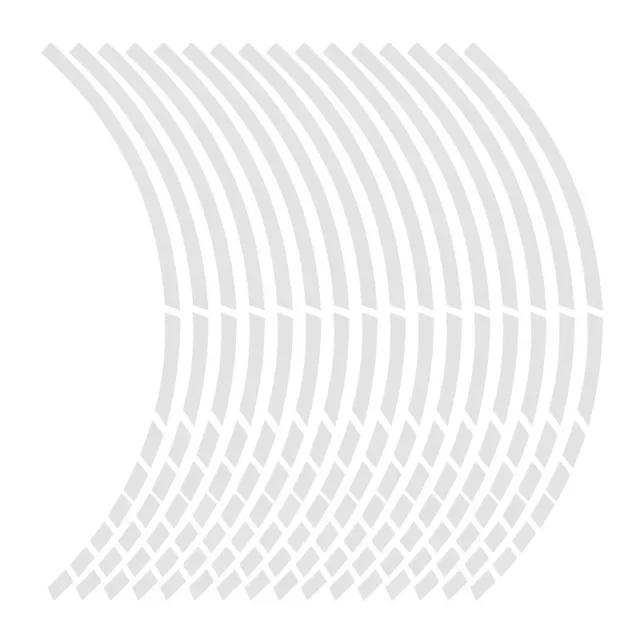 18 Pieces Rim Color Wheel Sticker Bicycle Scooter Styling Reflector Decal Motorcycle Reflective Strip Reflective Rim Tape