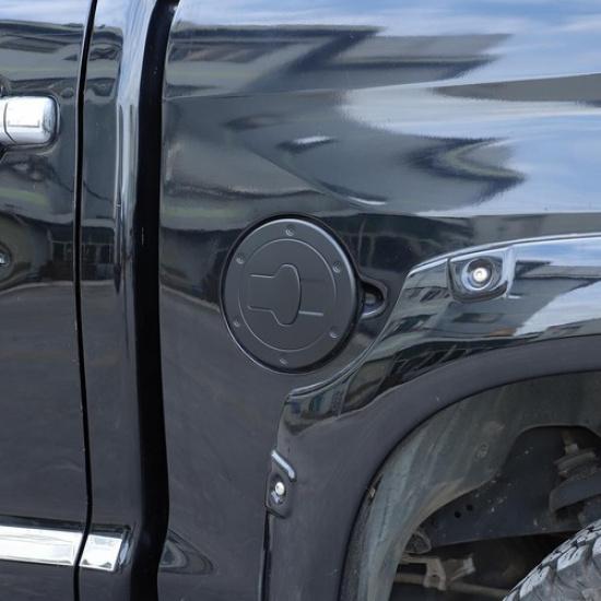 Matt Black Outer Exterior Fuel Tank Cap Cover Trim For Toyota Tundra 2007-21