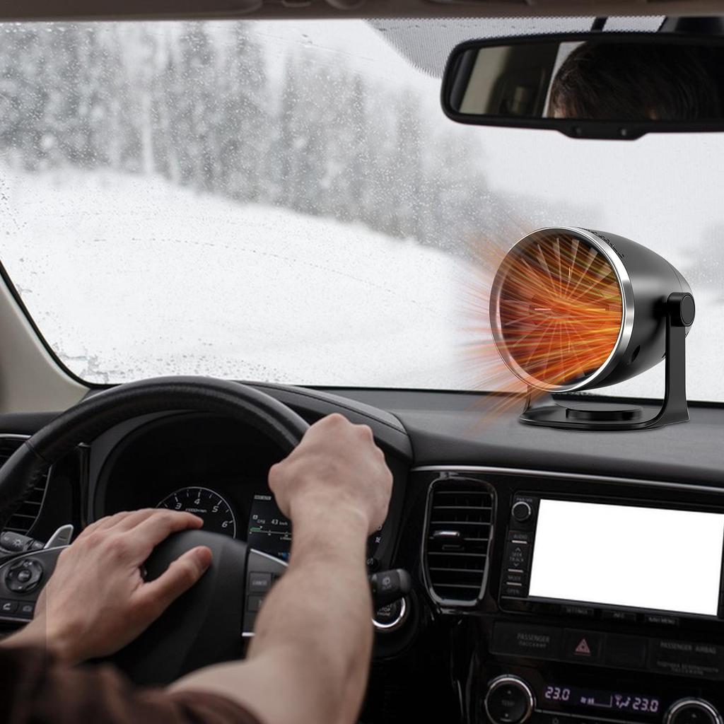 Car Heater Hot Air Blower 24V 150W Automatic Electric Fan Universal Winter Warmer Demister Windshield Defroster Heating System