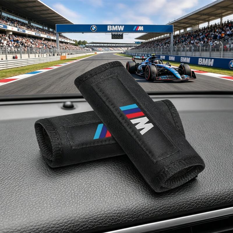 Soft Plush Cushioned Car Roof Grab Handle Protective Cover M Performance Interior Decor Sleeve Fit BMW M3 M5 X1 X3 E90 E91 M1