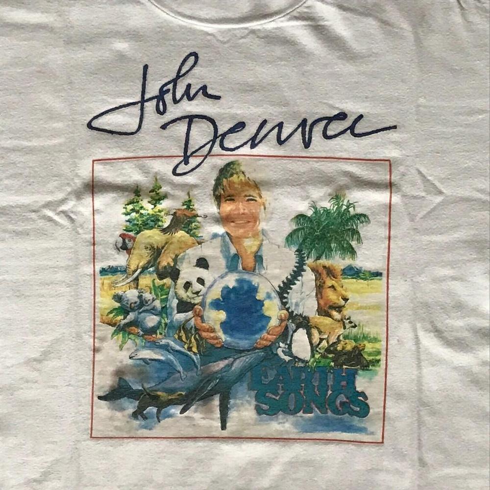 Vintage JOHN DENVER 1990s Cotton Shirt Unisex Concert S to 5XL EL0283 Unisex T-Shirt XXXL