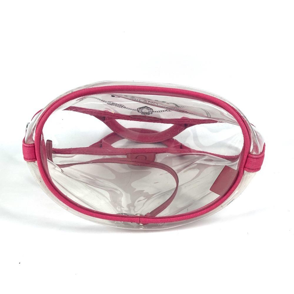 PRADA beach bag with pouch Logo Canapa 2WAY Bag Shoulder Bag Hand Bag Tote Bag