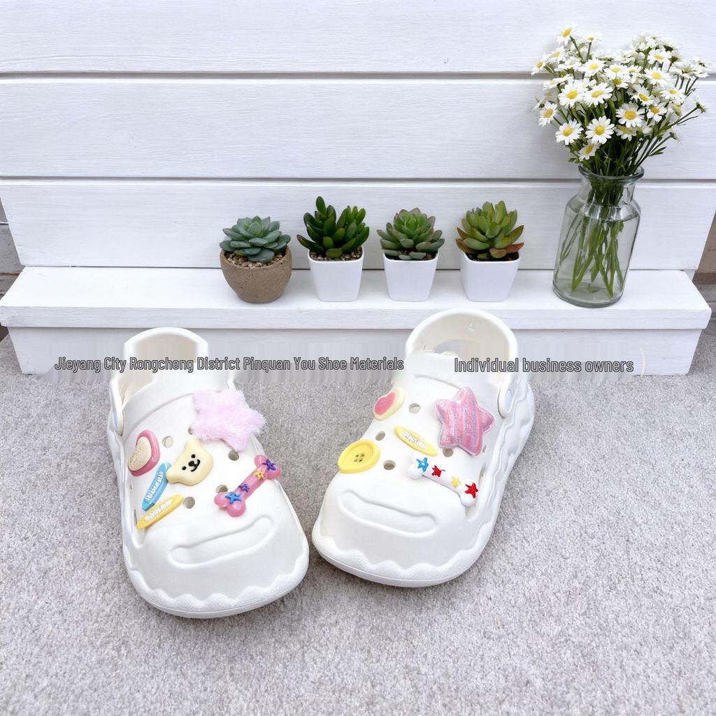 DIY Plush Starfish & Puppy Shoe Buckle Set - Cute, Removable Shoe Decorations