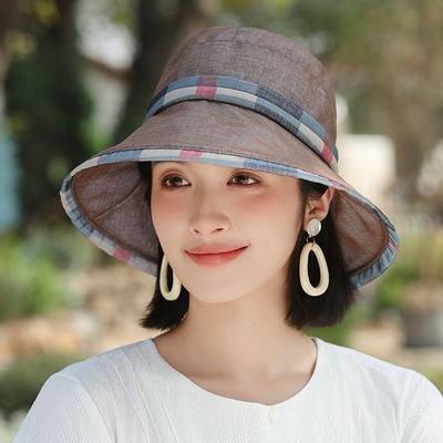 Nuovo Cappello da Donna per Estive Uscite Cappellini Parasole e Protezione Solare Cappello Esterno Protezione UV alla Moda Cappello da Pescatore