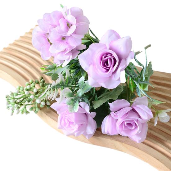 Artificial Flowers High-Density Silk Fabric Soft Touch Waterproof Flexible Branches Window Display Fake Flowers Wedding Hotel Decor