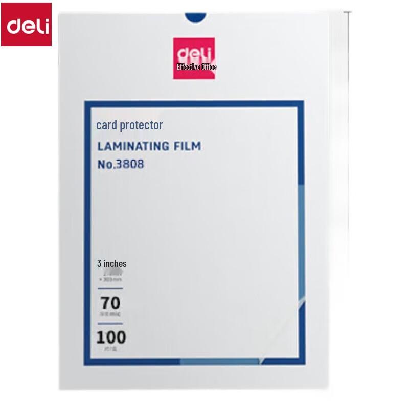 Deli 3-Inch Laminating Pouches