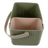 Nordic Style Plastic Bathroom Storage Basket with Handle Perforated Ventilation Design for Toiletries Cosmetics Vanity Kitchen