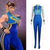 Street Fighte 6 Chun-Li Cosplay Costumes Jumpsuit Bodysuit Party Fancy Dress for Womens
