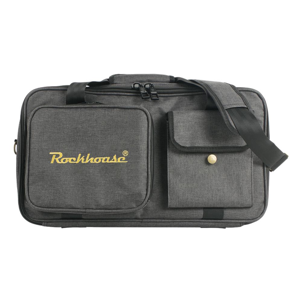 

Guitar Pedal Board Case Shock Absorption Guitar Multi Effects Pedal Bag Adjustable Strap for Outdoor Concert Show S серый