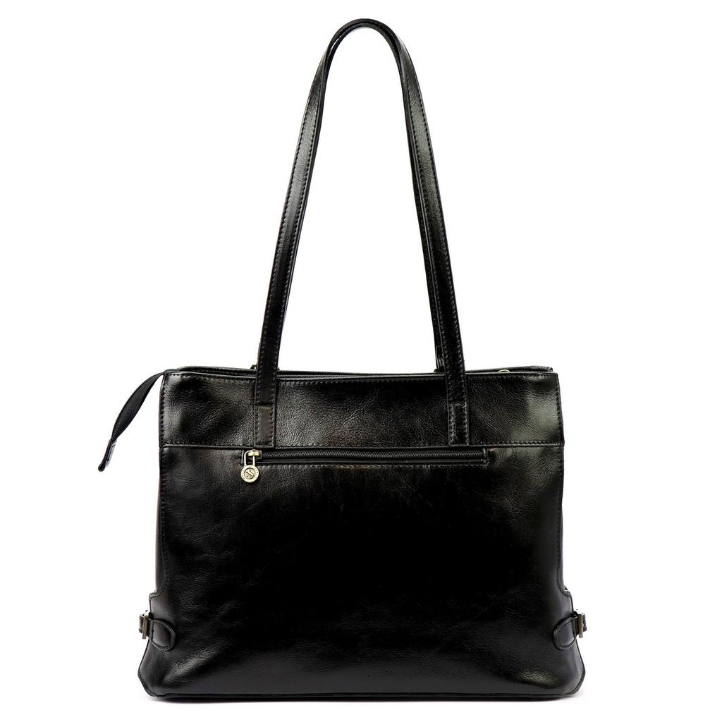 Skórzana elegancka shopperbag na ramię Florence
