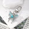 Elegant Resin Butterfly Keychain Alloy Key Holder Unique Keyring Bag Pendant Fashion Accessory for Women and Girls