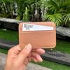 Mini Sheepskin Card Holder: Lightweight Genuine Leather Coin Purse, Soft & Stylish with Wet Oil Wax Finish