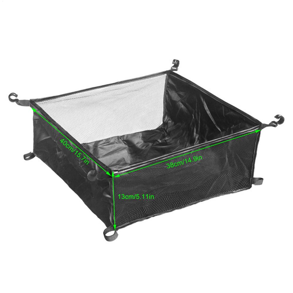 Outdoor Folding Table Storage Under Table Storage Bag Picnic Table Rack Bag Hangable Mesh Pouch Camping Equipment Organizer