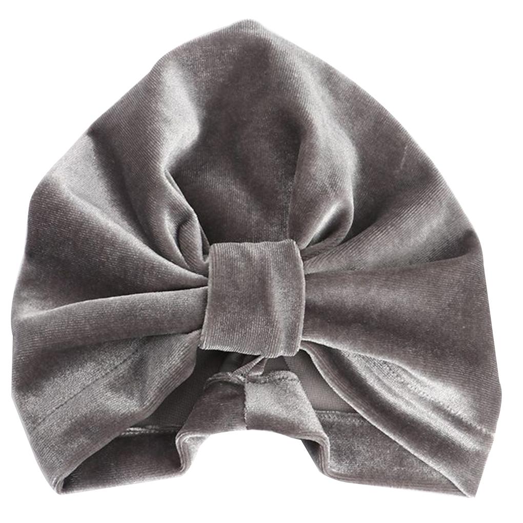 Baby Girls Turban Knot Head Wrap Cute Kids Rabbit Ear Hat Bunny Ear Velvet Cap