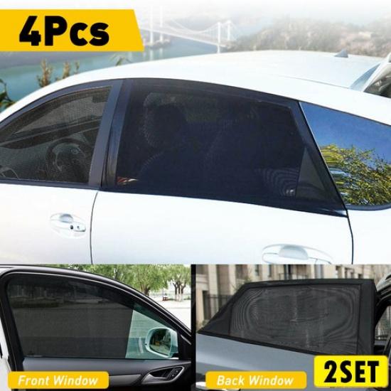 

8x Car Magnetic Side Rear Front Sun Window Shade Cover Mesh UV Shield Protection